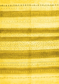 Solid Yellow Modern Rug, con1611yw