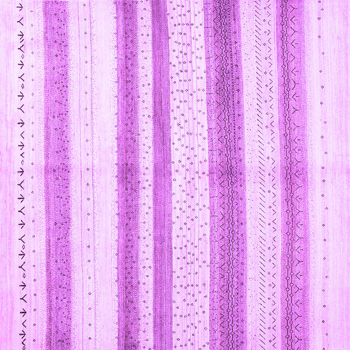 Square Machine Washable Solid Purple Modern Area Rugs, wshcon1611pur