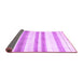 Sideview of Solid Purple Modern Rug, con1611pur