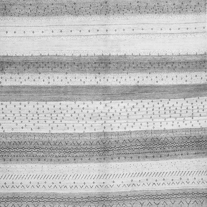 Serging Thickness of Machine Washable Solid Gray Modern Rug, wshcon1611gry