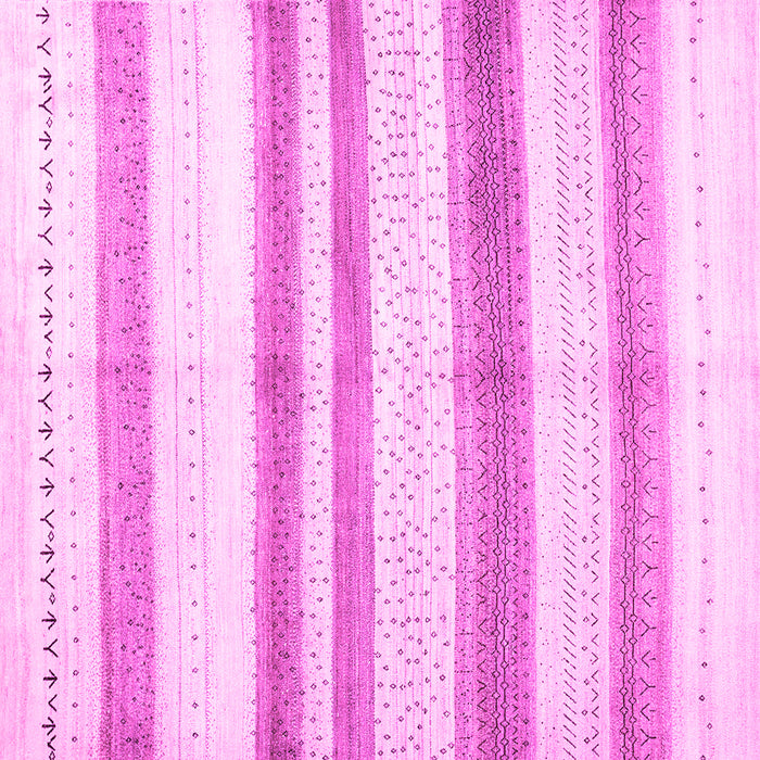 Square Solid Pink Modern Rug, con1611pnk