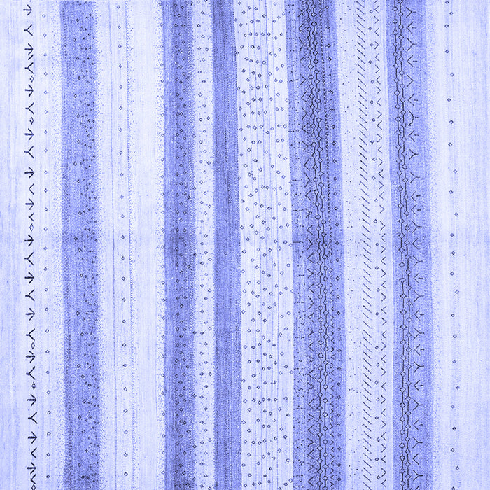 Square Machine Washable Solid Blue Modern Rug, wshcon1611blu