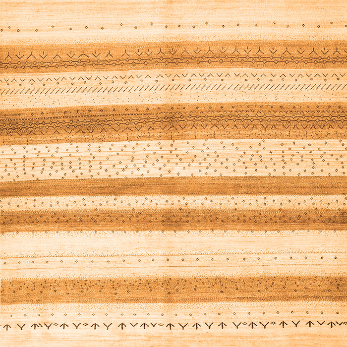 Serging Thickness of Solid Orange Modern Rug, con1611org