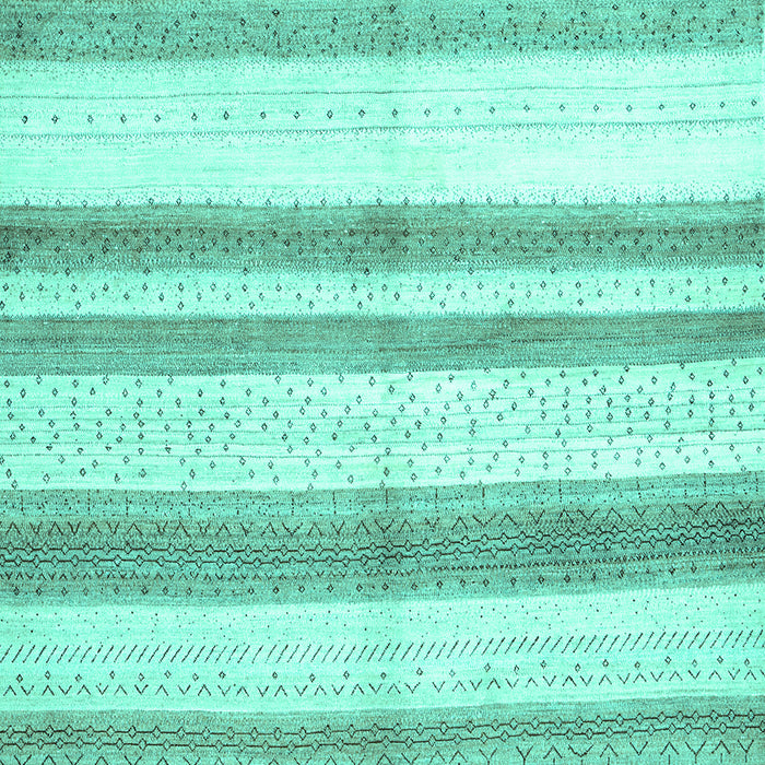 Solid Turquoise Modern Rug, con1611turq