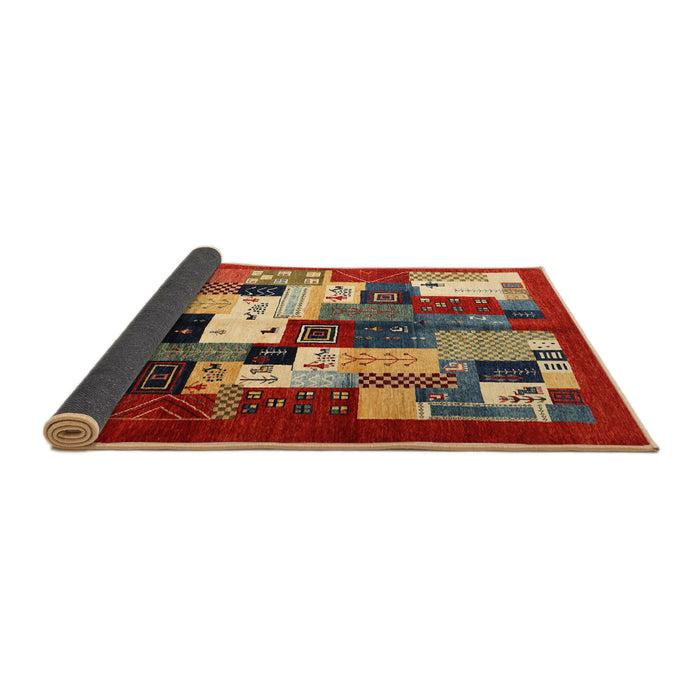 Thickness of Contemporary Copper Green Modern Rug, con1612