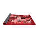 Abstract Red Contemporary Area Rugs