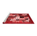 Contemporary Red Washable Rugs