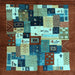 Square Abstract Light Blue Contemporary Rug, con1612lblu