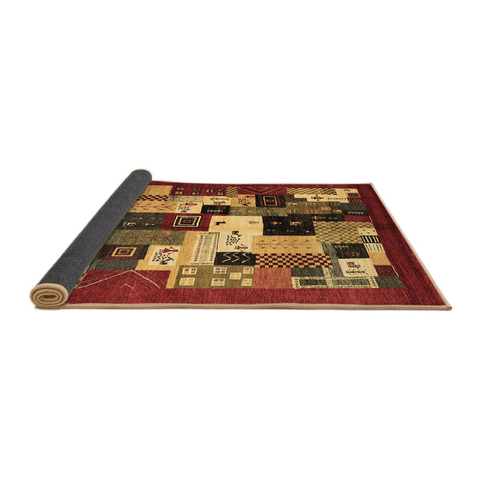 Sideview of Abstract Brown Contemporary Rug, con1612brn