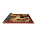 Sideview of Abstract Brown Contemporary Rug, con1612brn