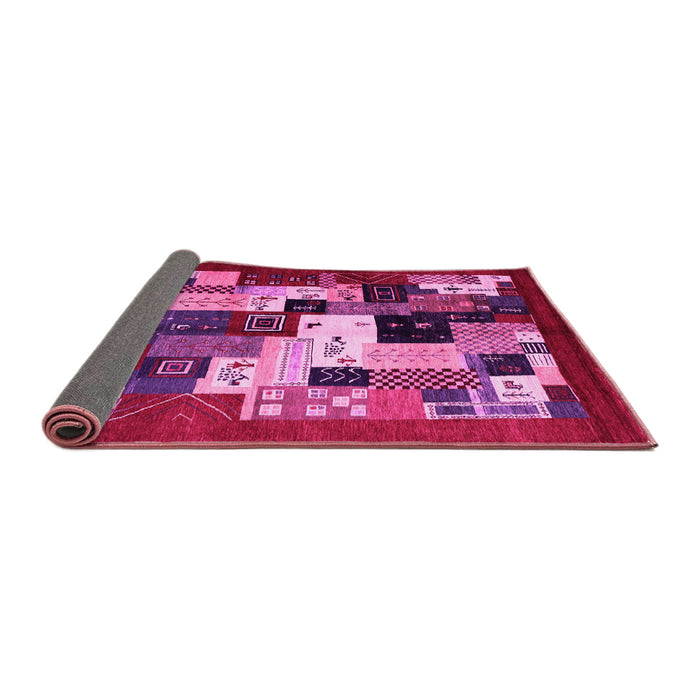 Sideview of Abstract Pink Contemporary Rug, con1612pnk
