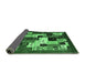 Sideview of Abstract Emerald Green Contemporary Rug, con1612emgrn