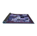 Sideview of Abstract Blue Contemporary Rug, con1612blu