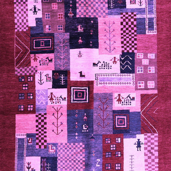 Machine Washable Abstract Purple Contemporary Area Rugs, wshcon1612pur