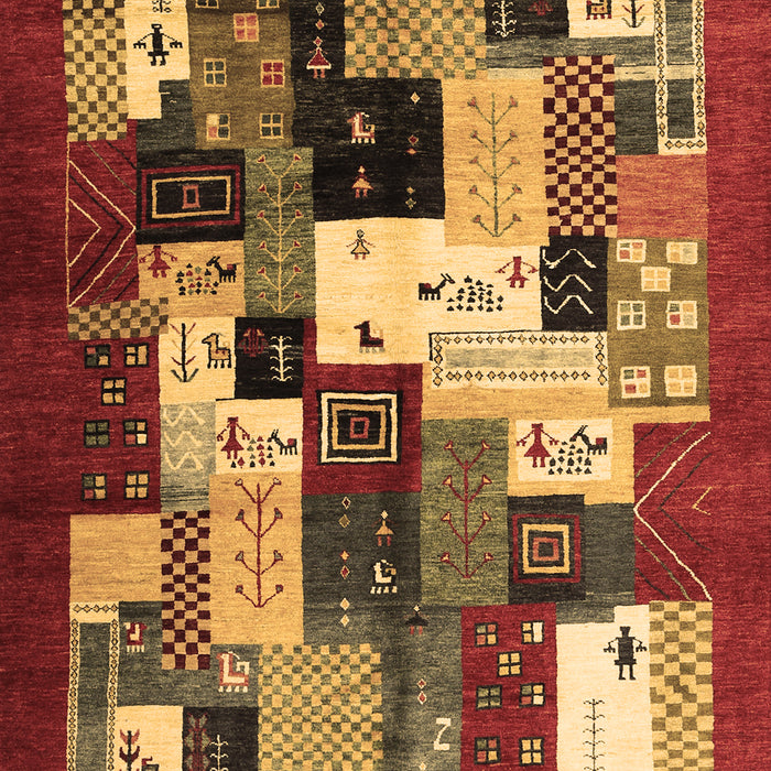 Abstract Brown Contemporary Rug, con1612brn