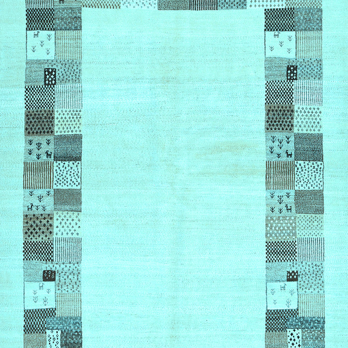 Solid Light Blue Modern Rug, con1613lblu
