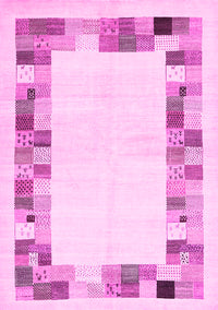 Solid Pink Modern Rug, con1613pnk