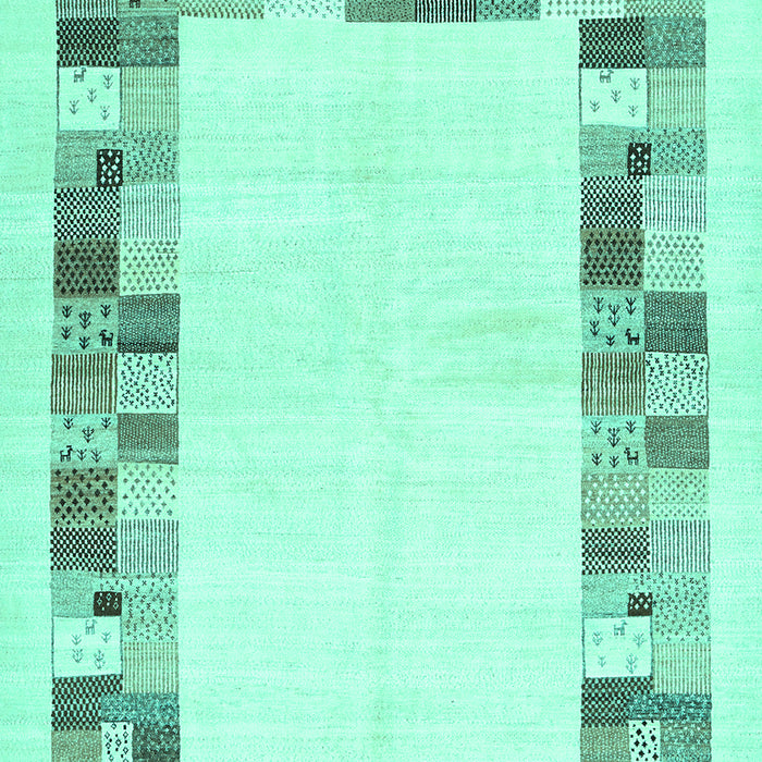 Solid Turquoise Modern Rug, con1613turq