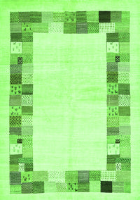 Solid Green Modern Rug, con1613grn