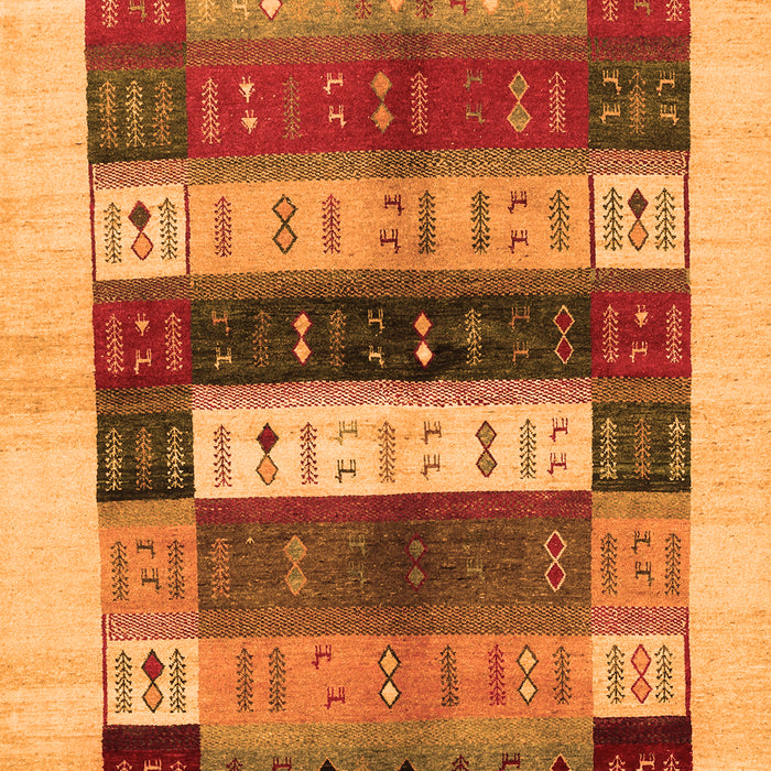 Serging Thickness of Machine Washable Abstract Orange Contemporary Area Rugs, wshcon1614org