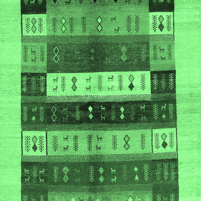 Abstract Emerald Green Contemporary Rug, con1614emgrn