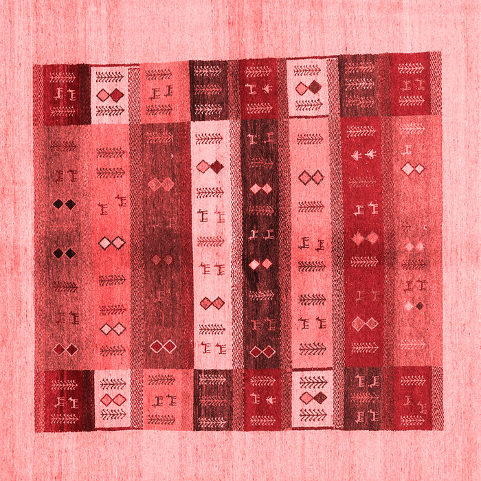 Machine Washable Abstract Red Contemporary Rug, wshcon1614red