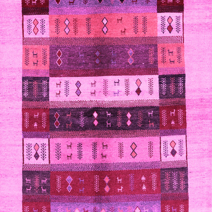 Abstract Pink Contemporary Rug, con1614pnk