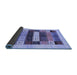 Sideview of Abstract Blue Contemporary Rug, con1614blu