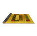 Sideview of Abstract Yellow Contemporary Rug, con1614yw