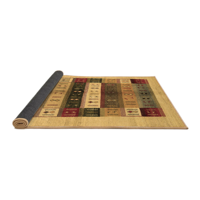 Sideview of Abstract Brown Contemporary Rug, con1614brn