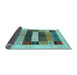 Sideview of Abstract Light Blue Contemporary Rug, con1614lblu