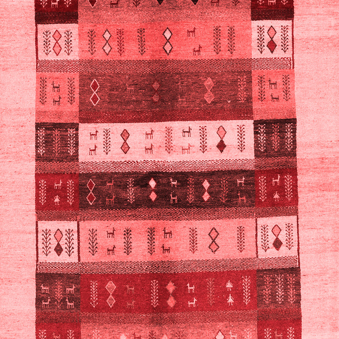 Machine Washable Abstract Red Contemporary Rug, wshcon1614red