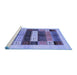 Sideview of Machine Washable Abstract Blue Contemporary Rug, wshcon1614blu