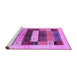 Sideview of Machine Washable Abstract Purple Contemporary Area Rugs, wshcon1614pur