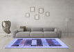 Machine Washable Abstract Blue Contemporary Rug in a Living Room, wshcon1614blu