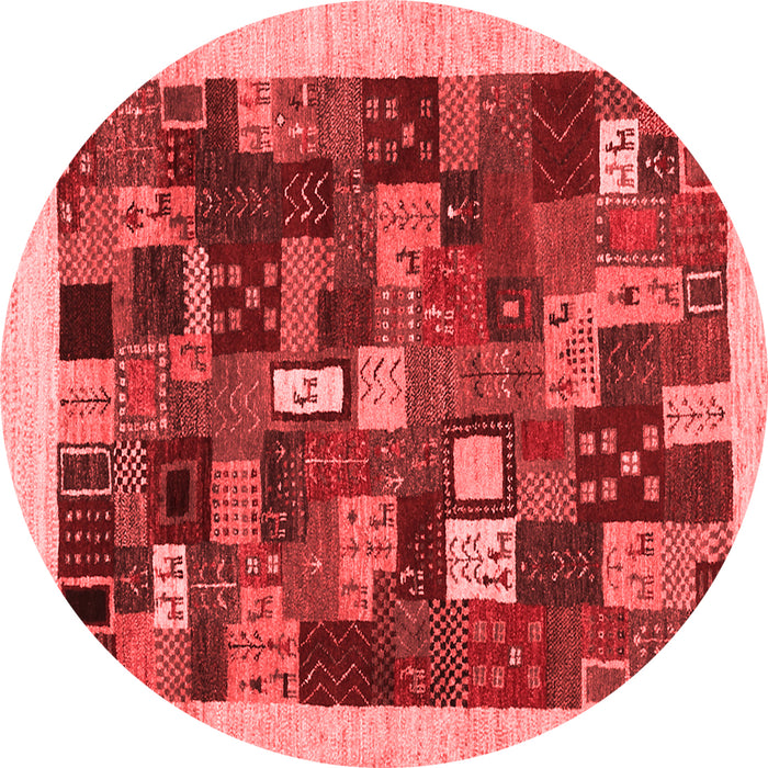 Machine Washable Abstract Red Contemporary Rug, wshcon1615red