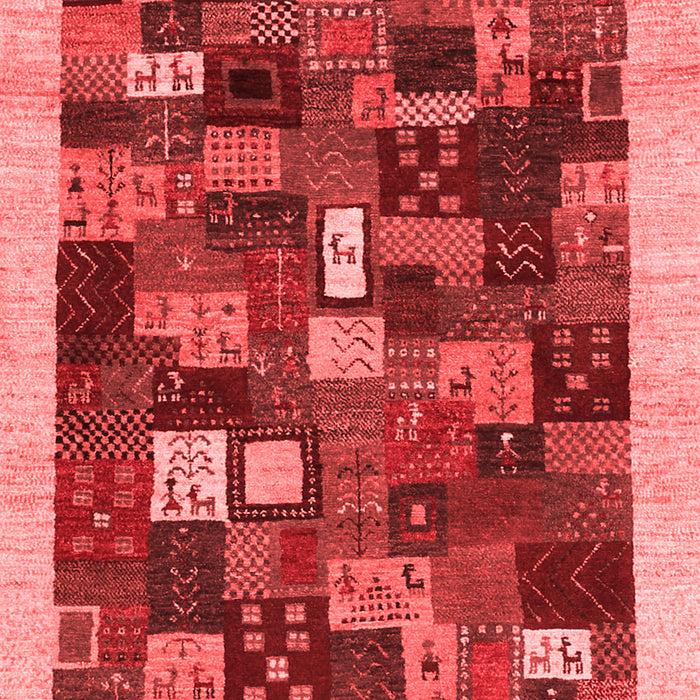 Abstract Red Contemporary Area Rugs