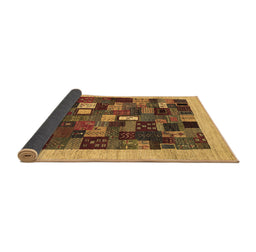 Sideview of Abstract Brown Contemporary Rug, con1615brn