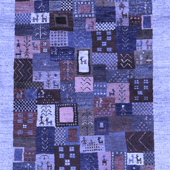 Machine Washable Abstract Blue Contemporary Rug, wshcon1615blu