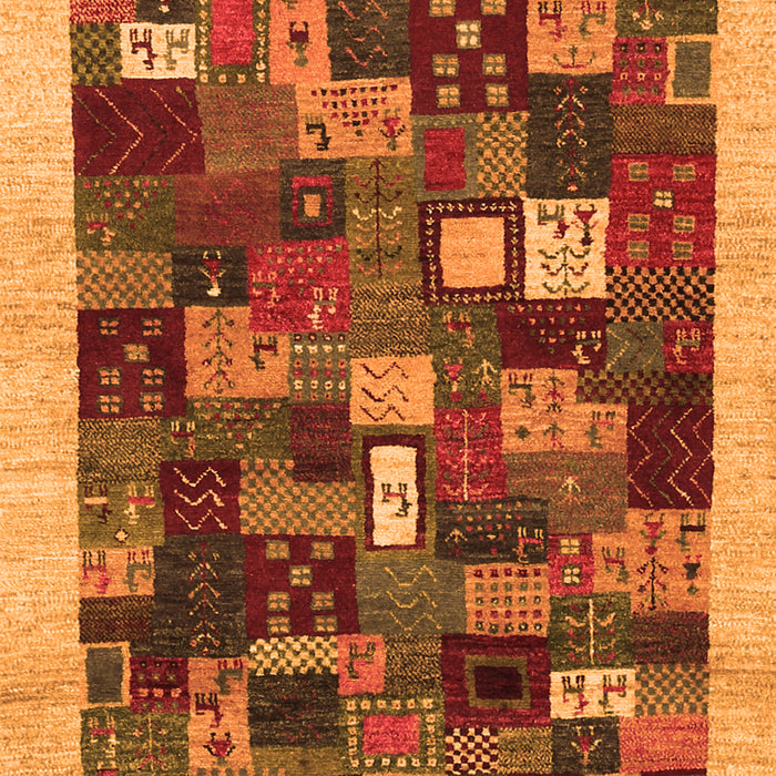 Serging Thickness of Machine Washable Abstract Orange Contemporary Area Rugs, wshcon1615org