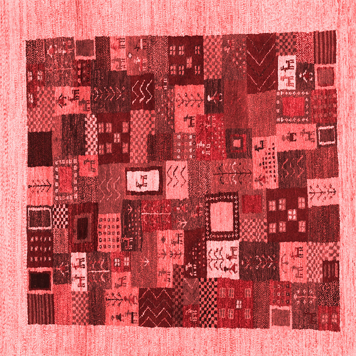 Machine Washable Abstract Red Contemporary Rug, wshcon1615red