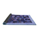 Sideview of Abstract Blue Contemporary Rug, con1615blu