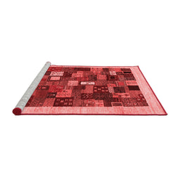 Contemporary Red Washable Rugs