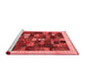 Contemporary Red Washable Rugs