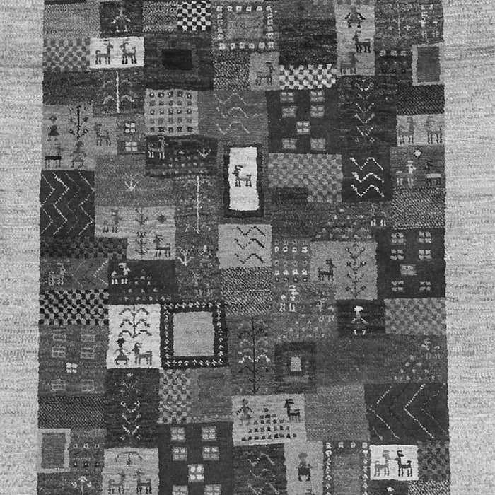 Abstract Gray Contemporary Rug, con1615gry