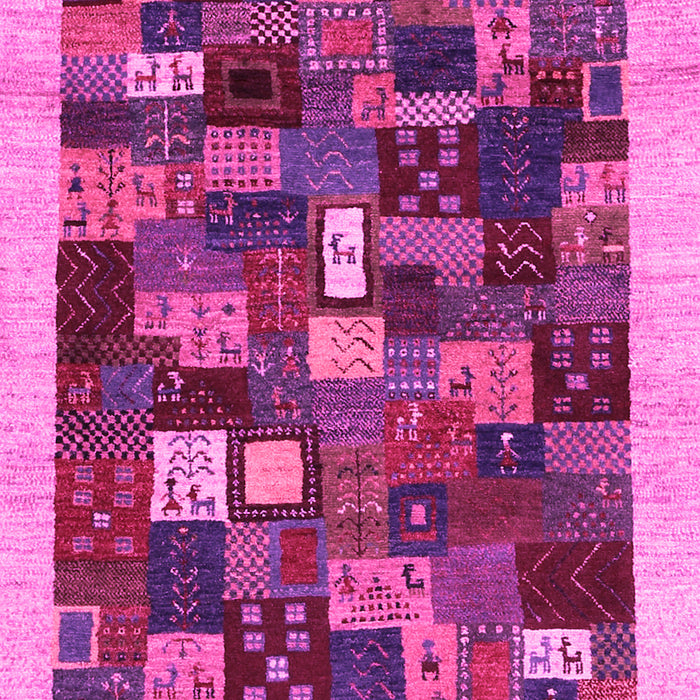 Abstract Pink Contemporary Rug, con1615pnk