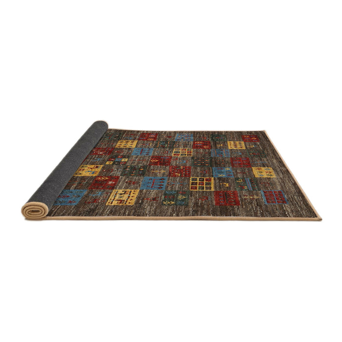 Thickness of Contemporary Brown Modern Rug, con1616