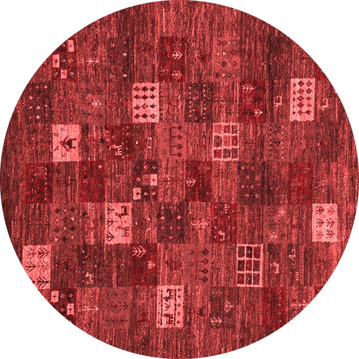 Machine Washable Abstract Red Contemporary Rug, wshcon1616red