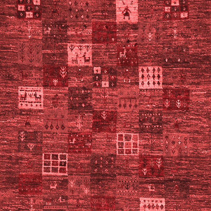 Machine Washable Abstract Red Contemporary Rug, wshcon1616red