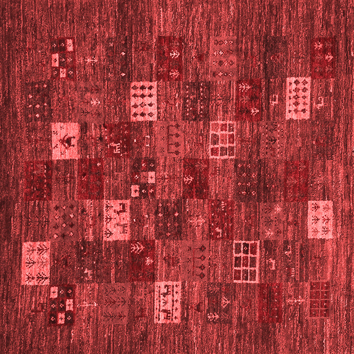 Machine Washable Abstract Red Contemporary Rug, wshcon1616red